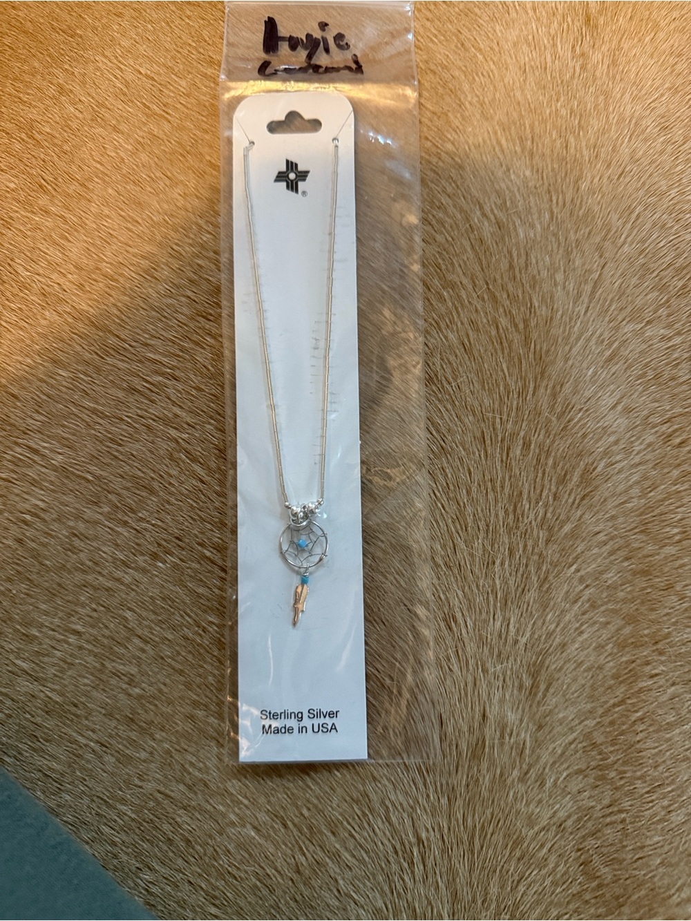 Sterling Silver Dreamcatcher Pendant Necklace - Silver